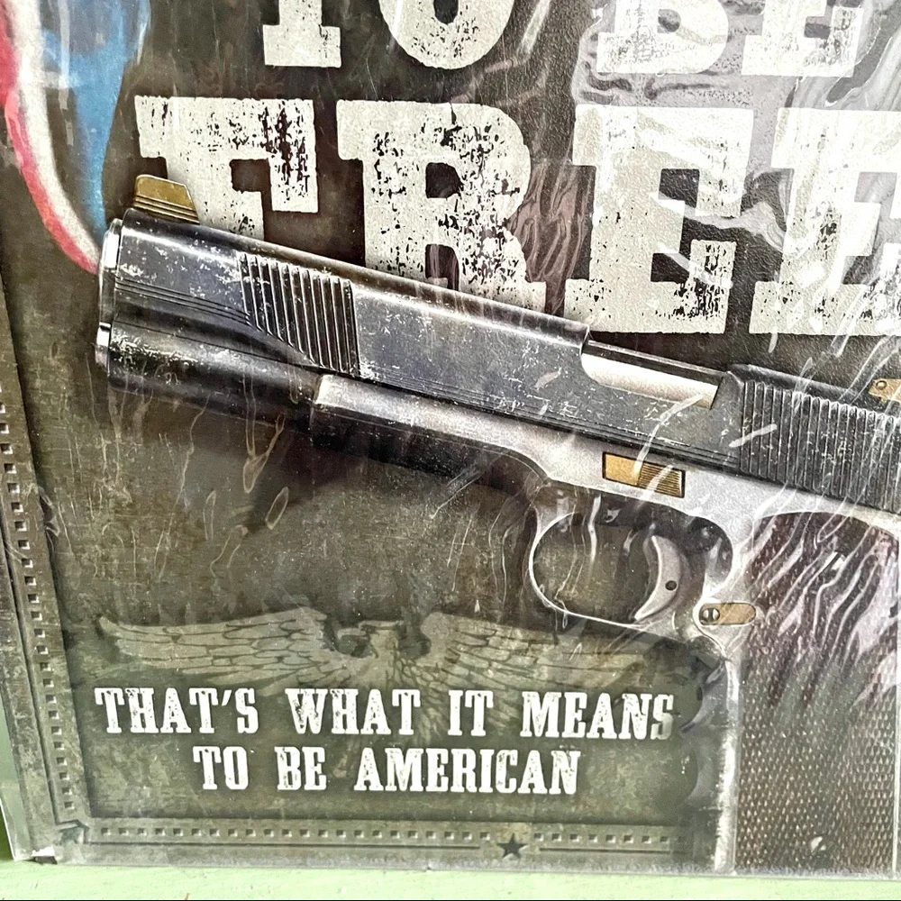 NEW It Takes Courage To Be Free Metal Sign